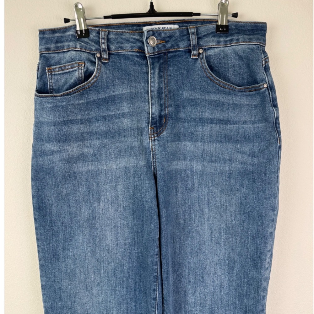 Wax Jean Straight Leg Jeans Womens 11/30 Blue Excellent‎ Casual Minimalist